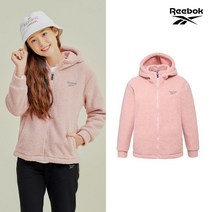 [리복(REEBOK)] [REEBOK] NEW 리복키즈 양털 플리스 집업자켓 여아 핑크
