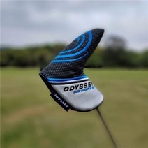 골프스윙연습기 런치모니터 골프배우기 ODYSSEY-마그네틱 클로저 PU 가죽 골프 퍼터 헤드 커버 액세서리, [05] Blue Putter--
