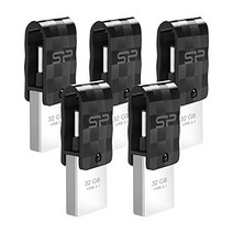 Silicon Power 32GB X5 Flash Drive USB 3.0 Dual Drive USB Type-C C31 Swivel Dual Flash Drive Type C R, 1