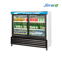 진우전자 업소용 수평 냉장고 JW-400HR 음료 주류 진열 쇼케이스