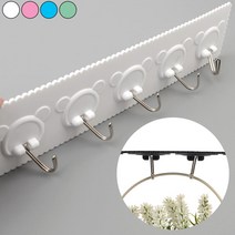 마리쭈몰 움직이는 후크 부착식 걸이 5구, 색상, 핑크