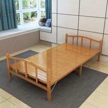 대나무 평상 접이식 야외 베란다 옥상 테이블 이동식 대청마루 대나무침대, 넓이100x197길이cm B타임