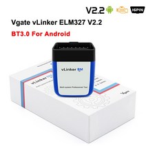자동차 차량용 수입차 스캐너 진단기 고장 obd2 vgate vlinker bm elm327 for bmw wifi obd 2 진단 자동 도구 bimmercode 블루투스 호환, 브링커 bt3.0