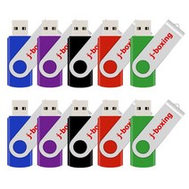 usb 호환 J권투 USB 플래시 드라이브 10 개/갑/팩 1 기가 바이트 2 4 8 16 32 Pendrive 금속 회전 메모리, 01 5 Colors-10PCS_06 1GB