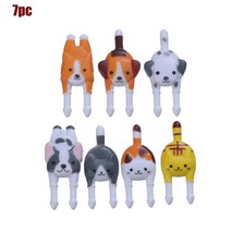 만화 디자인 과일 포크 미니 동물 농장 음식 어린이 간식 케이크 디저트 파티 장식, 7pc-gou