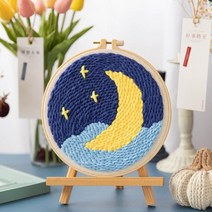diy 자수키트 스티치 바느질배우기 튜토리얼 후킹 스타터 세트와 귀여운 동물 도구 홈 장식 성인 어린이, fj005, 세트 b
