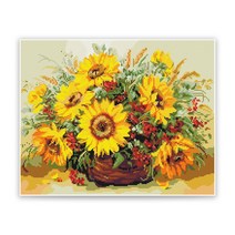 비트백 DIY 보석십자수, 1세트, 194_해바라기꽃