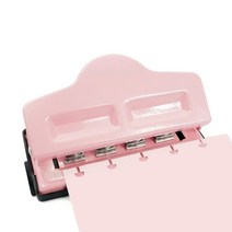 디스크 바인더 바인딩 버섯펀치 4 홀 크리 에이 티브 홀 펀처 링 커터 t 형 종이, 핑크 4홀