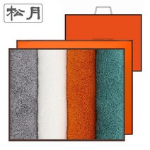 [송월타올] 호텔수건 솔리드 뱀부무지 4매선물세트+쇼핑백랜덤발송, 골고루(랜덤)