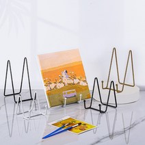 아이언 아트 매거진 디스플레이 스탠드 접시 랙 접시 그릇 프레임 책 받침대 홀더 아이언 아트 디스플레이 스탠드 사무실 액세서리, [4] WTL