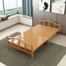 가정용 접이식침대 대나무침대 심플 원목판 소형, 폭100x길이197cm(탄화 와이드 플레이트)