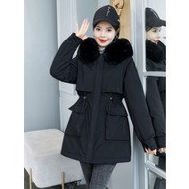 롱타입 여자 탈부착 브랜드 겨울 파이 점퍼 롭티 토트넘패딩