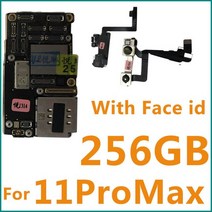 논리 보드 깨끗한 iCloud 아이폰 호환 11 12 프로 최대 A2218 A2220 A2161 잠금 해제 마더 64G 256GB 4G Lte GSM WCDMA, [02] 11PROMAX256GFace