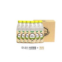 아침 식사 대용 국내산 서리태 귀리 쉐이크 6병 건강즙 건강음료