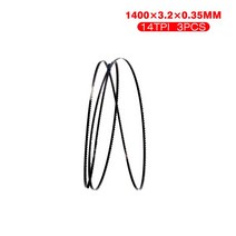 밴드쏘 미니 금속 절단기 고속 각도기 3PCS 1400mm 밴드 톱 블레이드 3.2/6.35/9.5mm 너비 6/14TPI 목공 도구 Einhell SB200 Scheppach H, [01] 0.35mm, [01] 나무 절단, [05] 3.2 14TPI