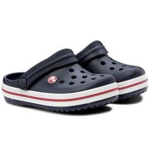 크록스 키즈 크록밴드 클로그 네이비 204537-485