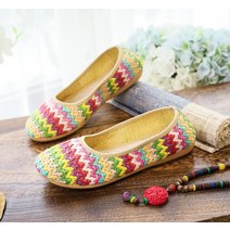 여자한복신발 꽃신 한복 신발 자수 할머니 선물 짚신 뜨게 슈즈