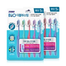 2080 바이오 더블부스팅 칫솔 (5입), 2개, 5개입