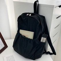 쇼미백 베이직 조리개 포켓 텀블러 여행가방 전공책 새학기 책가방 여성 스트링 캐주얼 경량 백팩 SM760