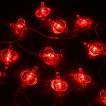 조명 새해 춘절 LED데코 걸이 연결 램프 점등 경축 장식등 중국매듭 초롱불 2017659047, 복을 연등이 걸렸다 3메터 20 등