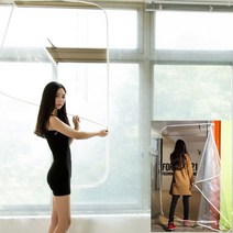 바자 냄새없는 EVA 베란다 방풍비닐커튼, 투명