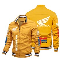 오토바이 바이크 자켓 상의 점퍼 2022 Spring Autumn New Honda HRC Men Jacket Casual Windbreake Motorcy, 09 6DF77M20222111Y