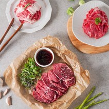 장흥뚝방한우 구이용 모듬_(갈비살 꽃등심 살치살 국거리 불고기), 한우 장조림 우둔 300g