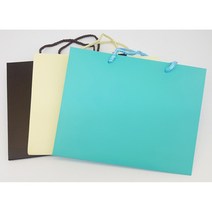무지쇼핑백 가로형 3종 브라운 아이보리 민트 화이트 핑크 택1 b0654, 1개, 민트_대