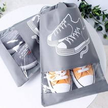 리빙친구 윈도우형 투명창 신발파우치 대2P+중2P