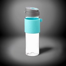 차망텀블러 차거름 물통 트라이탄 리유저블 티보틀 물병 민트 550ml 실리콘슬리브 컵홀더