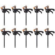 10pcs Work Bar Clamp F Clamp Gadget Onehand Clamps Quick Release Clamps Screw Clamps Hand Tool For W, 한개옵션0