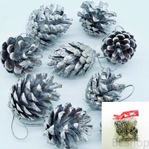 금색 솔방울장식 크리스마스 트리 꾸미기 데코 오너먼트 대형 6P