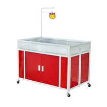 WAKE 접이식 행사 매대 이동식 판매대 과자진열대 미니팬트리 선반 특가차 상점 진열대 의류 정리, 일대큰 홀더 113X70X80개