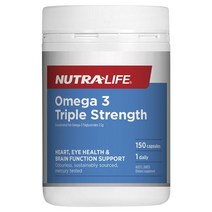 Nutra-Life Nutra-Life 오메가3 Triple Strength 무취 150 캡슐 호주약국직구