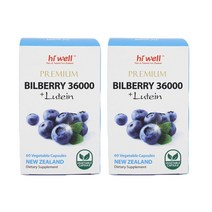 하이웰 뉴질랜드 프리미엄 빌베리 36000 루테인 12mg 60정 2팩