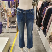 3여성)올리비아로렌 자연스러운 워싱의 부츠컷 데님팬츠 VVCMPXM4241(4242)