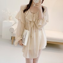 블랙홀제이 여성용 니썸 루즈핏 블라우스