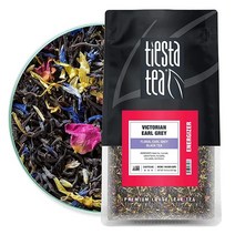 티에스타 티Tiesta Tea - 빅토리안 얼 그레이 루즈 리프 플로럴 얼 그레이 홍차 하이 카페인 1파운드 벌크 백, 16.00 Ounce (Pack of 1)