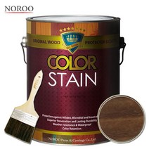 노루페인트 칼라스테인 오일스테인 1.9L 나무 목재 보호, 1개, 커피1