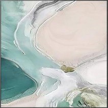 북타워 코너선반 사다리 모듈 파티션 100% 수제 유화 캔버스 월 아트 현대 추상 작품 홈 인테리어 그림 거실 침실 식당 장식, 178.120x180cm unframed - Unfra