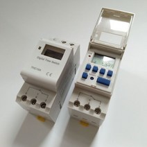 THC15A 전자 주간 7 일 프로그래밍 가능 디지털 시간 스위치 릴레이 타이머 제어 AC 220V 12V 24V 48V 16A Din 레일 마운트, DC24V