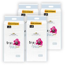 백년애 강아지 배변패드 고급형 중형 [50매] X 4개 묶음