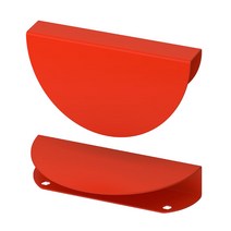 이케아 BEGRIPA 베그리파 손잡이 오렌지반원 130mm 2개입 705.400.76, 단품