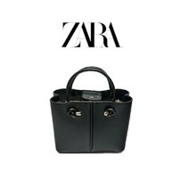 ZARA 가방 미니 시티백 2022FW 레더 대용량 호보백 대형 숄더백 블랙 화이트