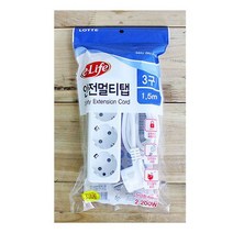롯데 일반 멀티코드 3구 1.5M, 없음