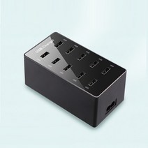 30포트 30구 업소용 USB 유선 멀티 충전기, 보급형 10구, 1개
