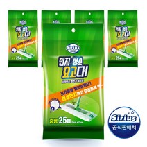 정전기청소포 중형 25매 5팩 먼지청소요고다 65g 엠보, 01.정전기청소포 5팩