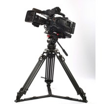 Teris TX-V12L 플러스 알루미늄 삼각대 전문 비디오 카메라 삼각대 유체 헤드 키트 100mm 보울 ENG 카메라 필름 카메라, 한개옵션0