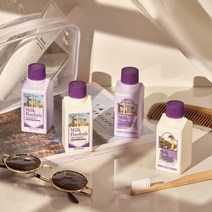 밀크바오밥 여행용 샴푸/트리트먼트/바디워시/바디로션 70ml 키트 (베이비파우더)