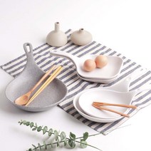 입짧은햇님 손잡이앞접시 스테인레스 예쁜, 03-감성 그레이 대, 1개